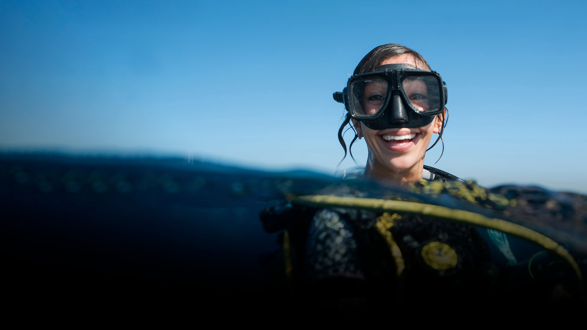 First-time diver during Discover Scuba Diving